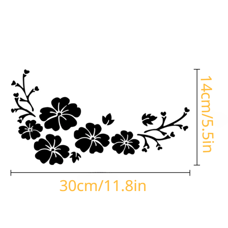 Reflective Flower Blossom Car Decal