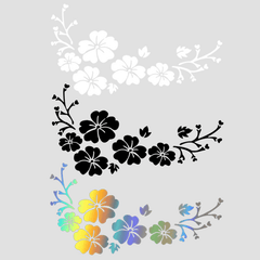 Reflective Flower Blossom Car Decal