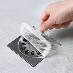 20pcs Disposable Shower Drain Hair Catcher Mesh Stickers Shower Drain Covers