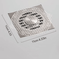 20pcs Disposable Shower Drain Hair Catcher Mesh Stickers Shower Drain Covers