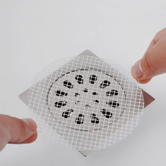 20pcs Disposable Shower Drain Hair Catcher Mesh Stickers Shower Drain Covers