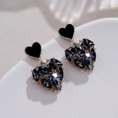 Artificial Diamond Earrings Love Light Stud Earrings Classic Jewelry