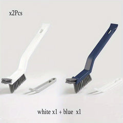 V Shape Bristles Cleaning Brush Corner Cleaning Crevice Brush Long Handled