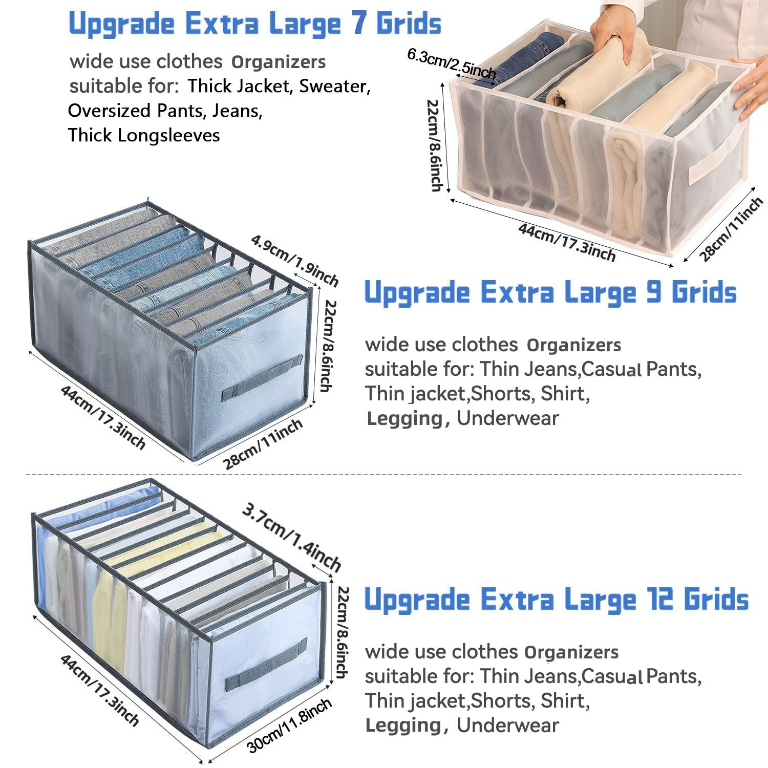 Thicken Clothing Storage Organizer Drawer Separator