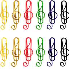 50pcs Musical Notes Style Metal Paper Clips for Office School Supplies