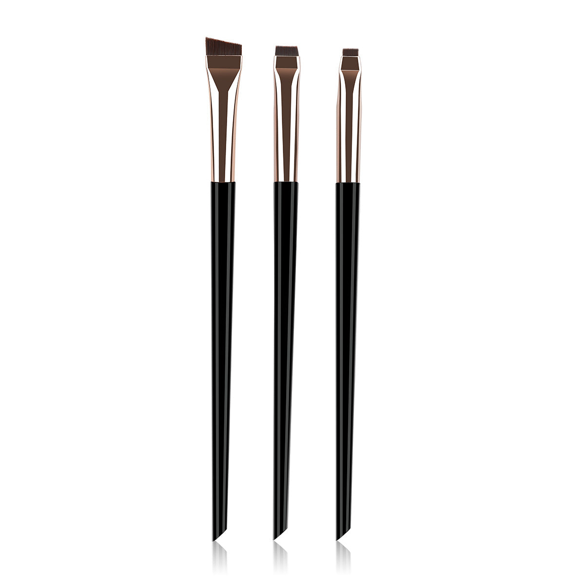 3pcs Fine Angled Eyeliner Brush Ultra Thin Precision Eye Liner Makeup Brushes