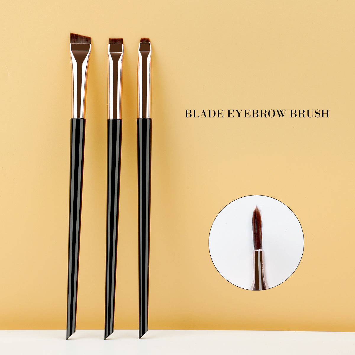 3pcs Fine Angled Eyeliner Brush Ultra Thin Precision Eye Liner Makeup Brushes