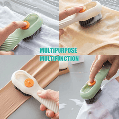Soft Bristled Shoe Brush Long Handle Automatic Liquid Adding Clothing Board Brus