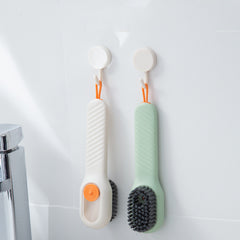 Soft Bristled Shoe Brush Long Handle Automatic Liquid Adding Clothing Board Brus