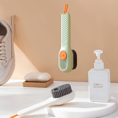 Soft Bristled Shoe Brush Long Handle Automatic Liquid Adding Clothing Board Brus