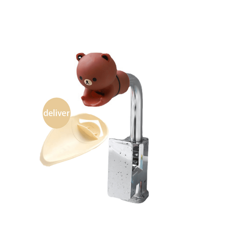 2pcs Cartoon Faucet Extender For Toddlers Sink Helper Kids Hand Washing Bathroom