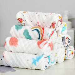 5pcs Baby Muslin Washcloths Soft Face Cloth For Newborn