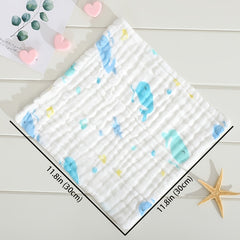 5pcs Baby Muslin Washcloths Soft Face Cloth For Newborn