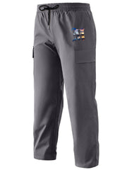 Print Drawstring Cargo Pants Men's Casual Outdoor Straight Leg