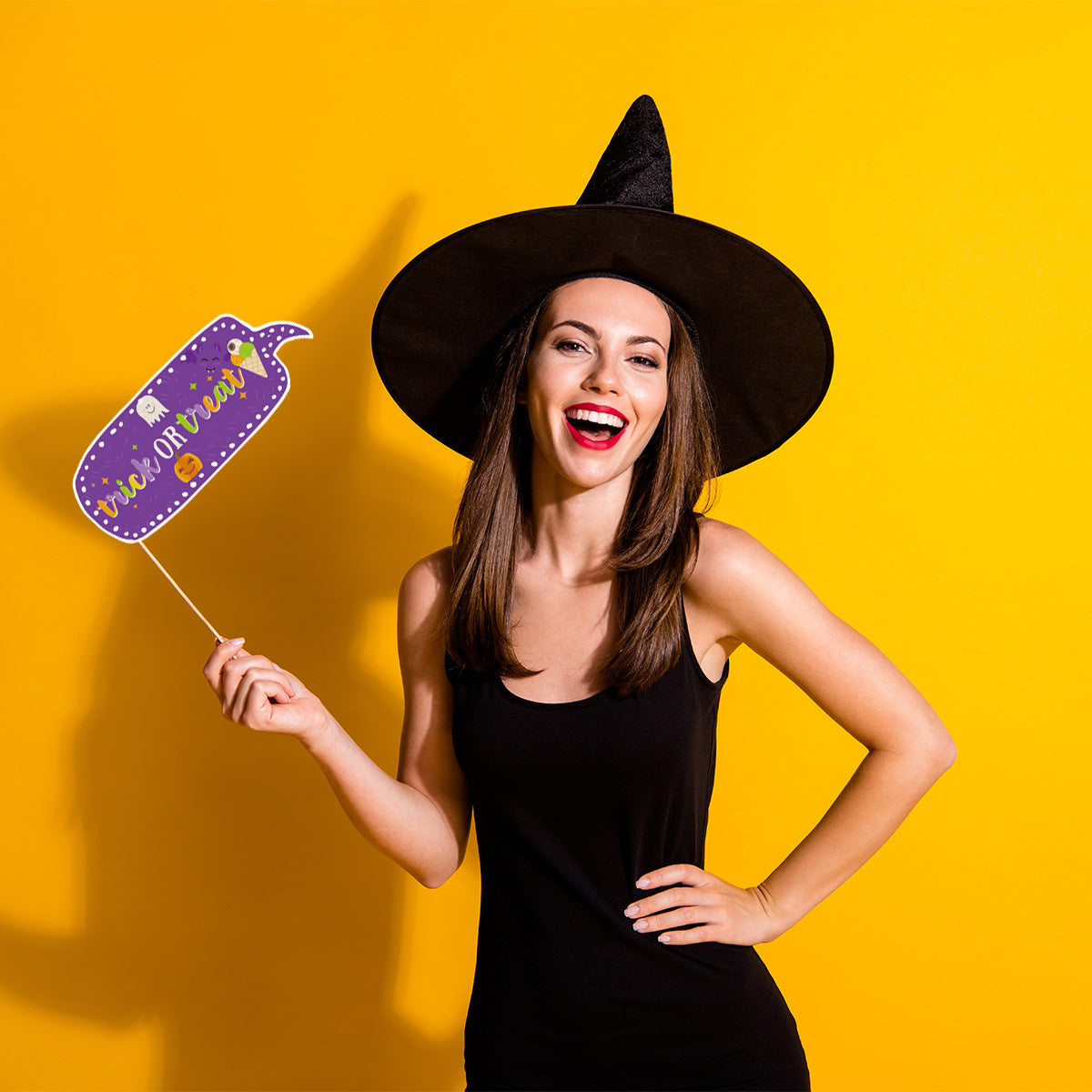 20pcs Halloween Funny Photo Props Ghost Pumpkin Bat Spider Party Decorations