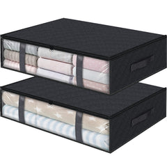4pcs Under Bed Storage Container Foldable Breathable Storage Bag With Handle