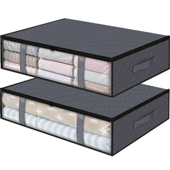 4pcs Under Bed Storage Container Foldable Breathable Storage Bag With Handle