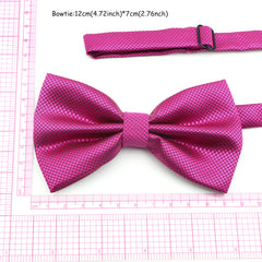 Men's Ties Bowtie & Pocket Square Handkerchief & Cufflinks Sets