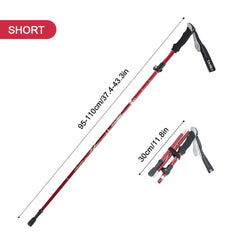 Folding Trekking Pole Lightweight Hiking Stick for Camping