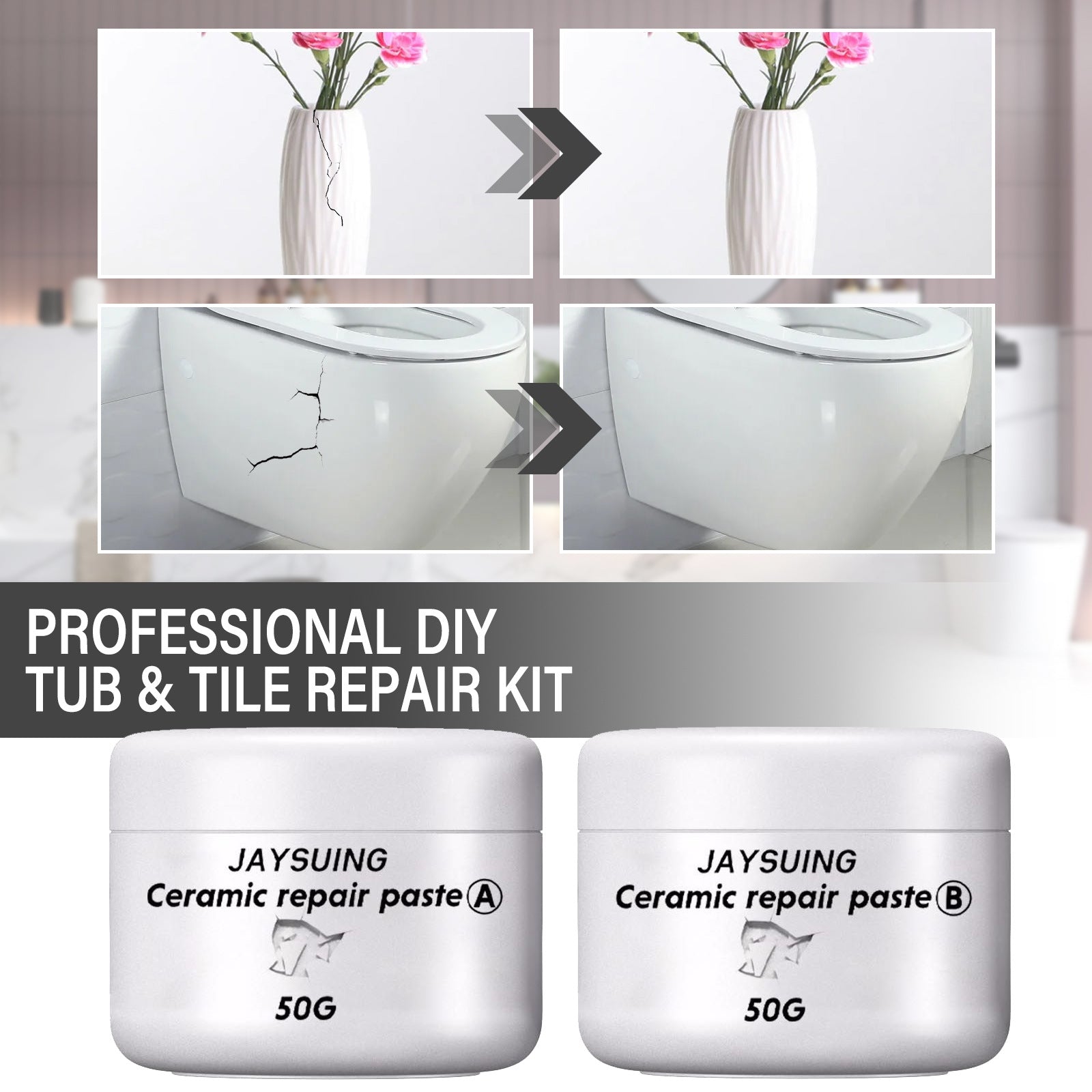 Ceramic Tile Repair Agent Toilet Marble Pit Glaze Ceramic Paste