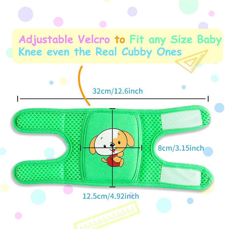 NASHRIO Baby Knee Pads For Crawling Anti Slip with Adjustable Straps