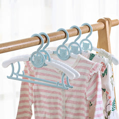 10pcs Children's Coat Rack Baby Clothes Hanger Retractable Drying Racks