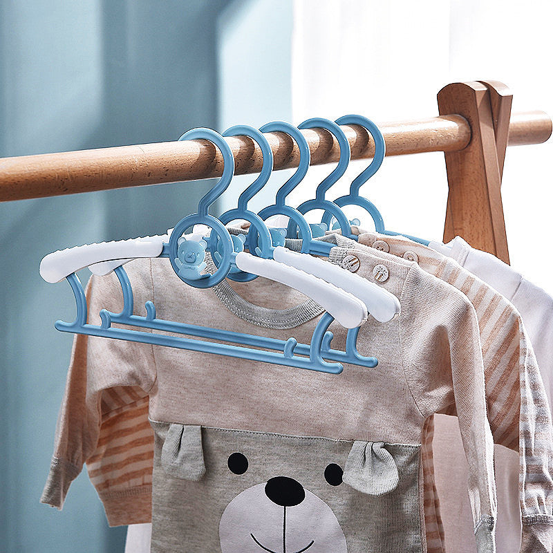 10pcs Children's Coat Rack Baby Clothes Hanger Retractable Drying Racks