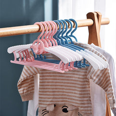 10pcs Children's Coat Rack Baby Clothes Hanger Retractable Drying Racks
