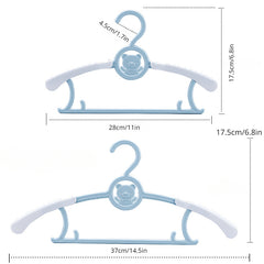 10pcs Children's Coat Rack Baby Clothes Hanger Retractable Drying Racks