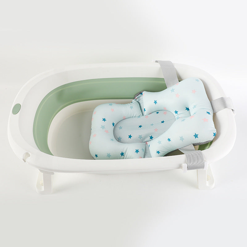 Summer Baby Bath Suspension Mat Non-slip Mesh Pocket Tub Mat