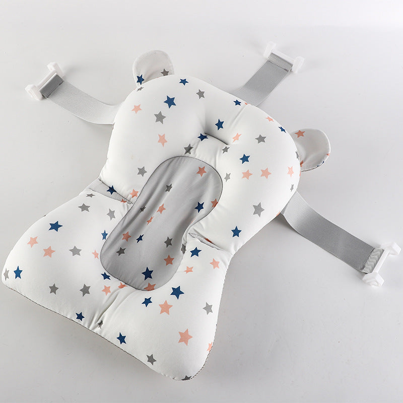 Summer Baby Bath Suspension Mat Non-slip Mesh Pocket Tub Mat