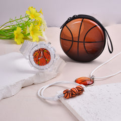 Boys Basketball Dial Watch & Accessories Set - Christmas Birthday Gift