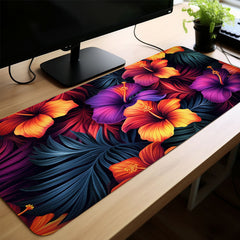 Multicolour Flowers Pattern Mousepad HD Keyboard Pad Mouse Mat