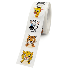 100pcs Cartoon Animal Thank You Stickers DIY Gift Sealing Label