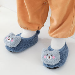 Baby Girls Kids Grip Shoes Socks Non Slip Floor Socks Cartoon Bear Thickened Soc