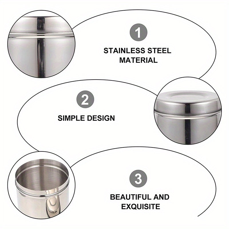 Stainless Steel Airtight Canister Coffee Caddy Flour Canister Jar