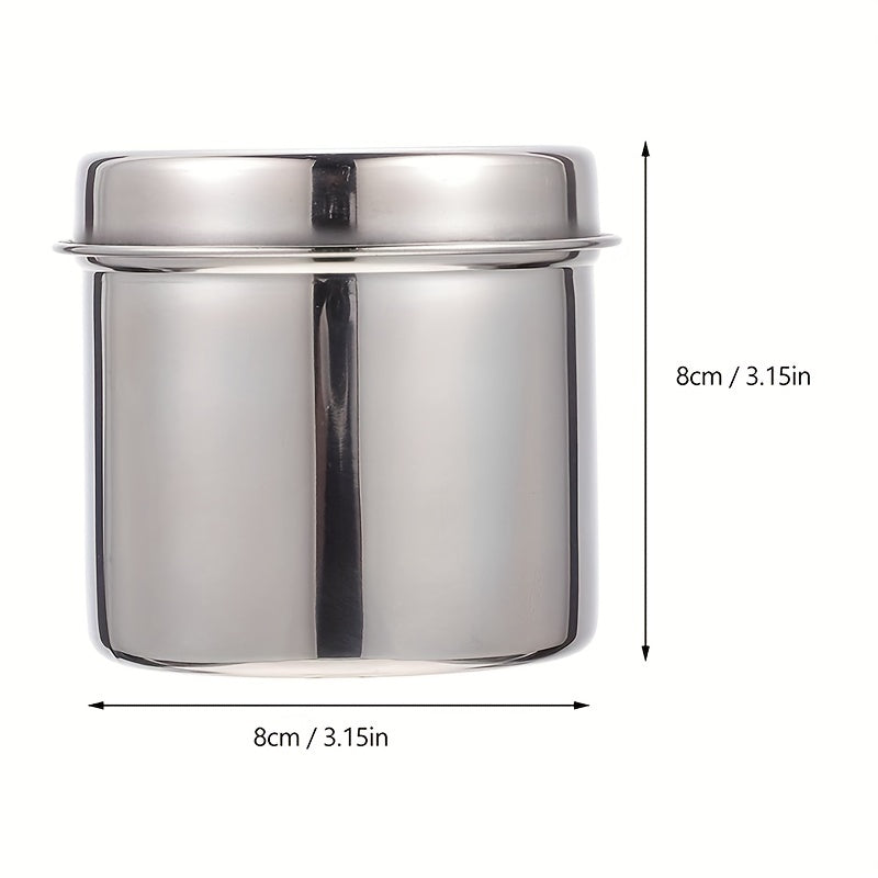 Stainless Steel Airtight Canister Coffee Caddy Flour Canister Jar
