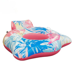 Inflatable Pool Lounger Seat Circle Thickened PVC Floating Chair