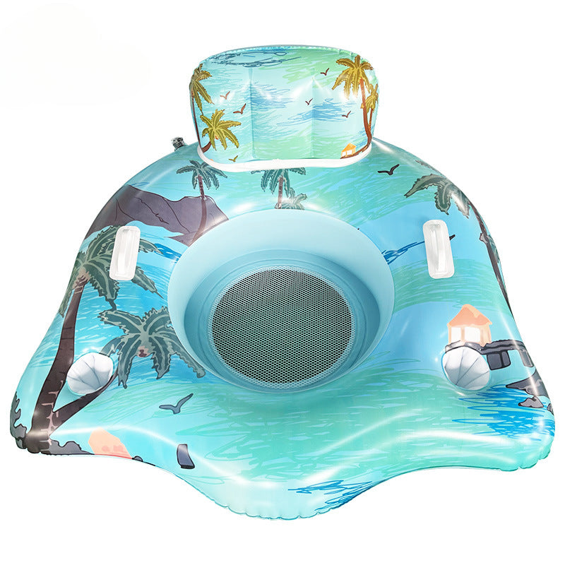 Inflatable Pool Lounger Seat Circle Thickened PVC Floating Chair