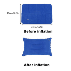 Portable Inflatable Air Pillow Backrest for Outdoor Camping