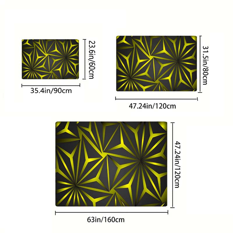Modern Geometric Area Rug Non Silp Floor Mat