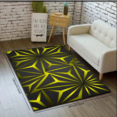 Modern Geometric Area Rug Non Silp Floor Mat
