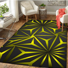 Modern Geometric Area Rug Non Silp Floor Mat