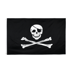 Huge Skull & Crossbones Pirate Flags - Holloween Hanging Decoration