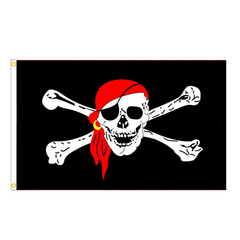 Huge Skull & Crossbones Pirate Flags - Holloween Hanging Decoration