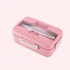 Leakproof Bento Lunch Box with Flatware for Students and Workers