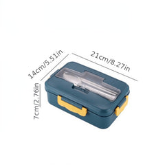 Leakproof Bento Lunch Box with Flatware for Students and Workers