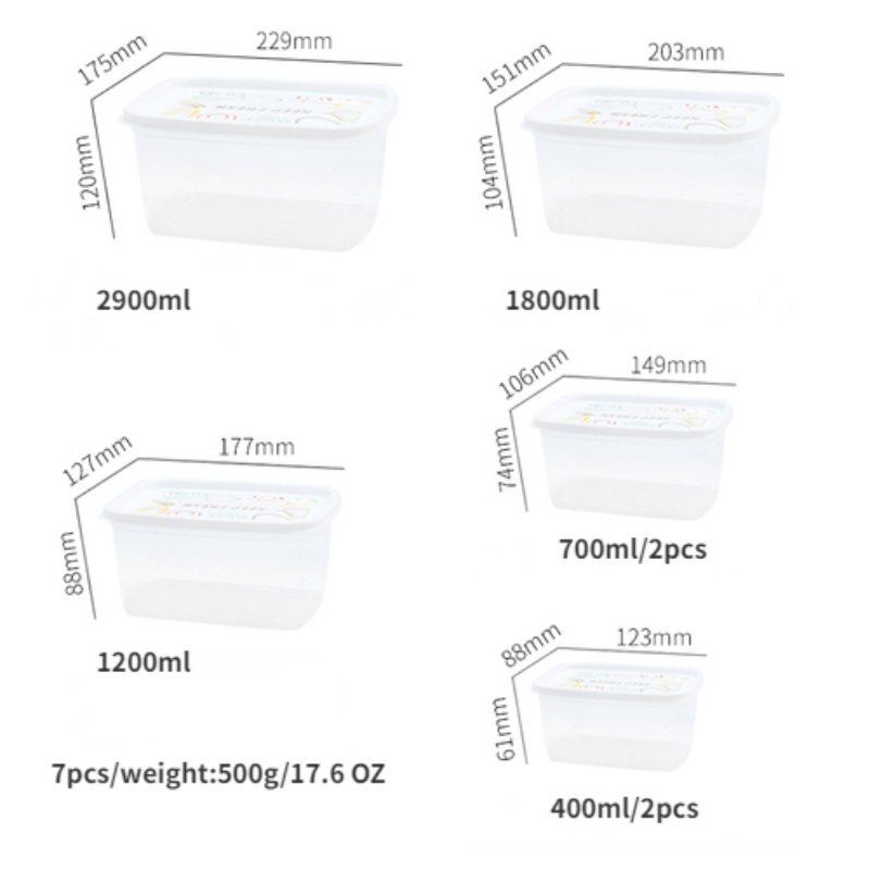 Plastic Refrigerator Storage Box Fresh Keeping Box Fruit Vegetable Crisper