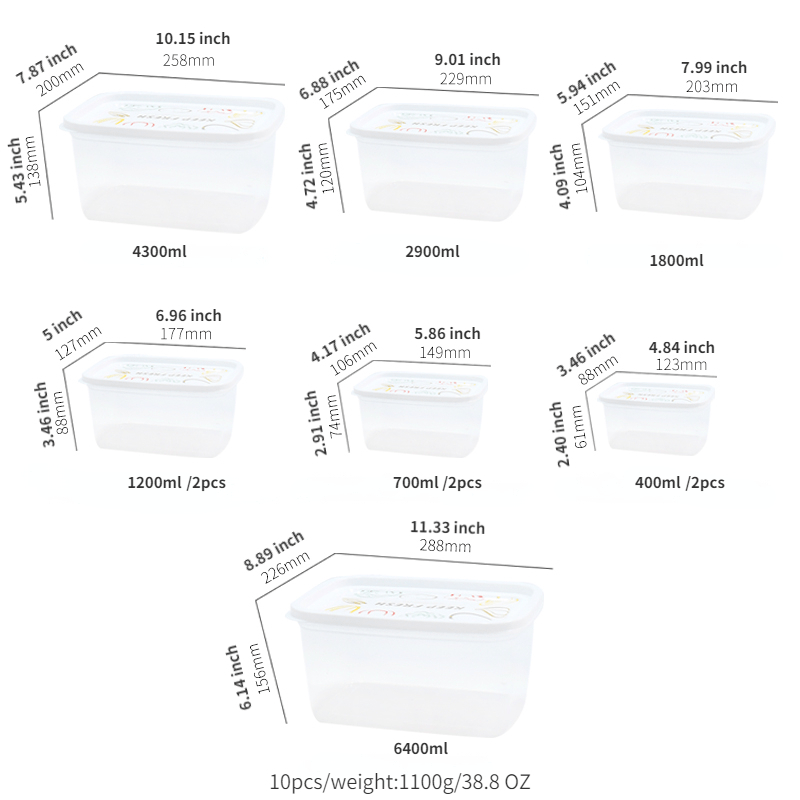 Plastic Refrigerator Storage Box Fresh Keeping Box Fruit Vegetable Crisper