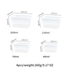 Plastic Refrigerator Storage Box Fresh Keeping Box Fruit Vegetable Crisper